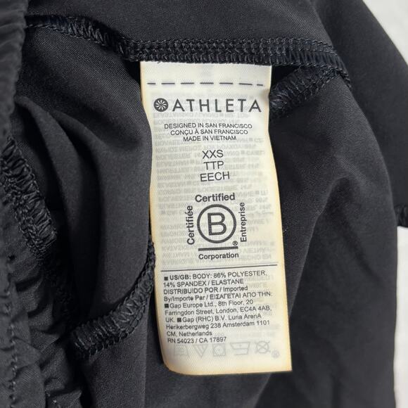 Athleta Crossroads Short in Black NWT Size XXS - Picture 5 of 6